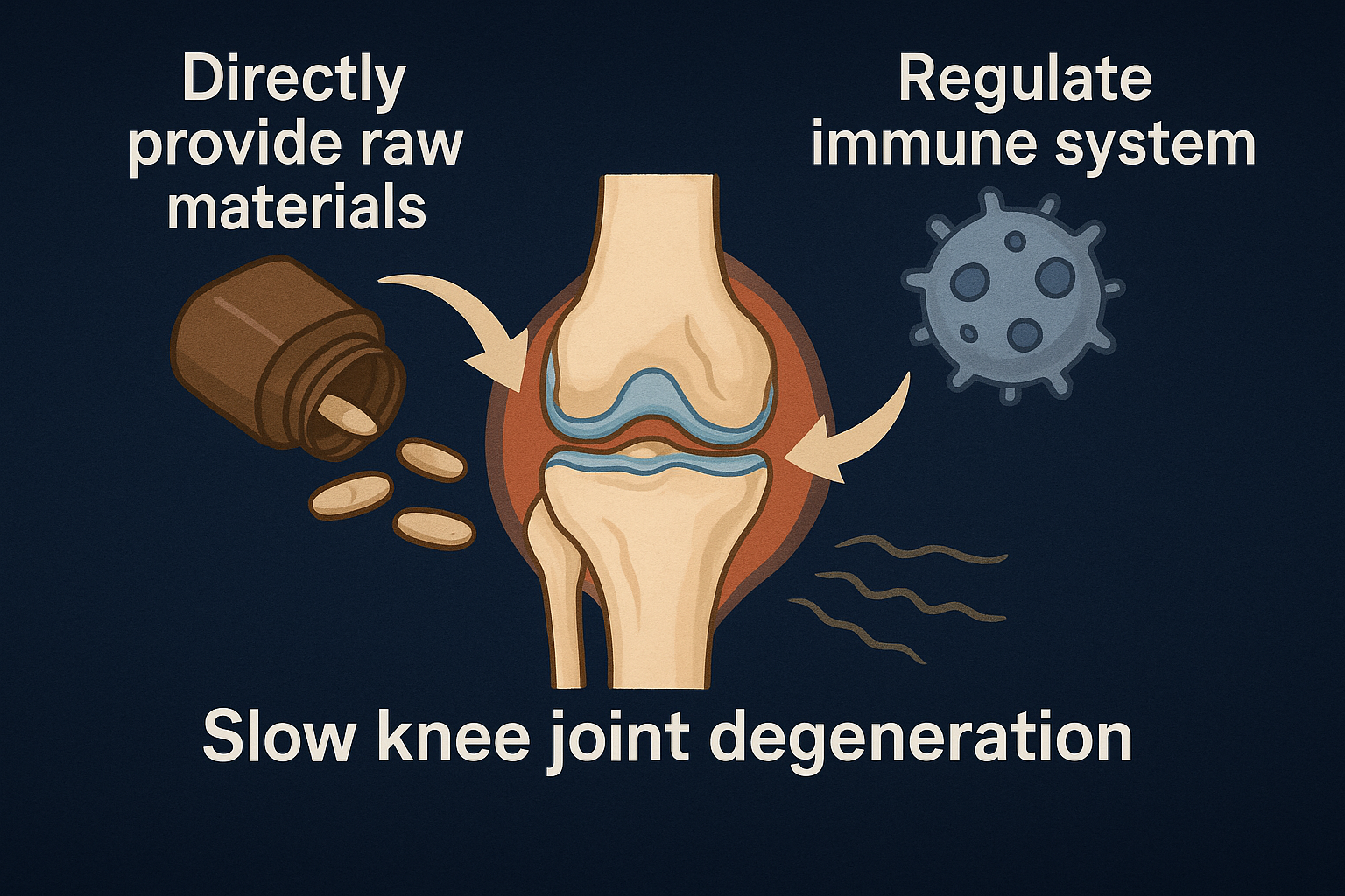 一般保健食品可藉由直接補充或是調解免疫等兩種方式達到關節健康的目的